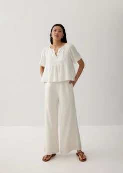Misha Relaxed Cotton Blouse