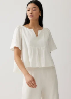 Misha Relaxed Cotton Blouse