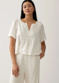 Misha Relaxed Cotton Blouse