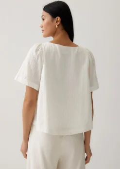 Misha Relaxed Cotton Blouse