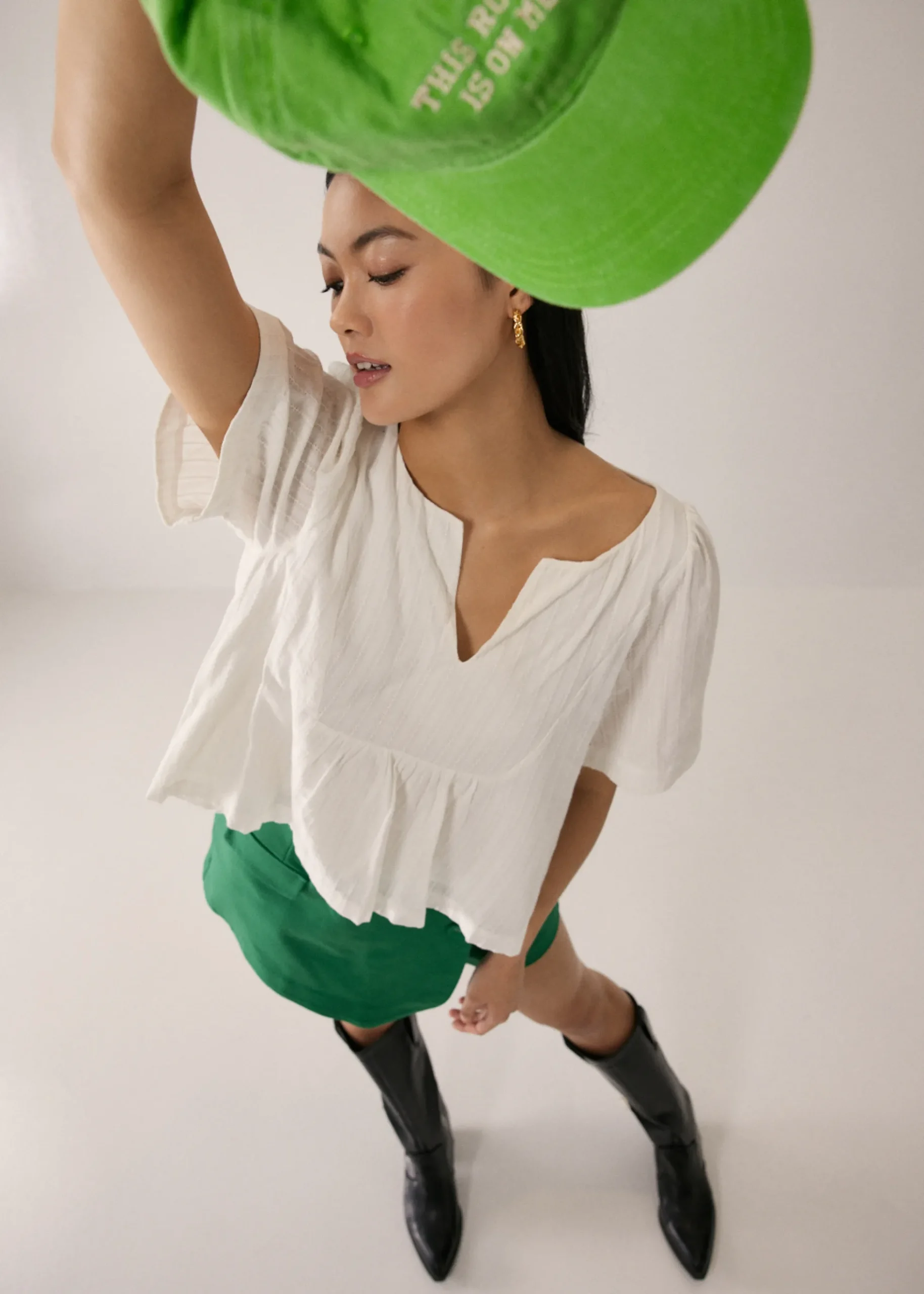 Misha Relaxed Cotton Blouse