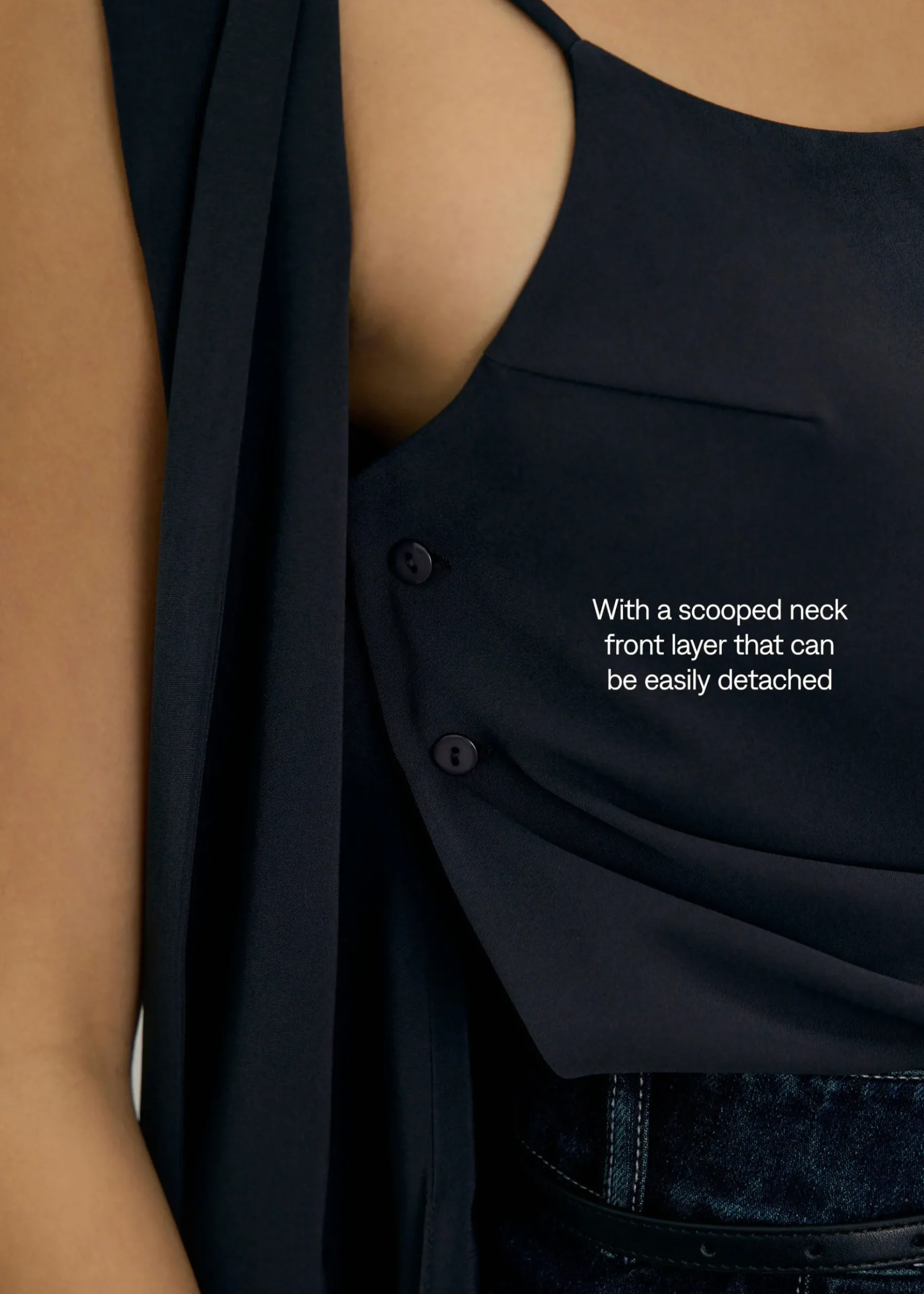 Moira Detachable Tailored Vest Top