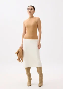 Monika High Neck Knit Tank Top