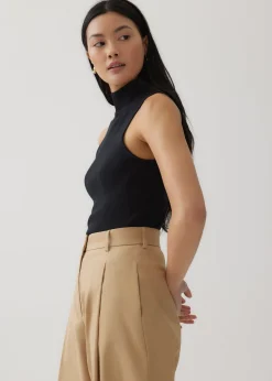 Monika High Neck Knit Tank