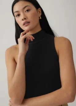 Monika High Neck Knit Tank