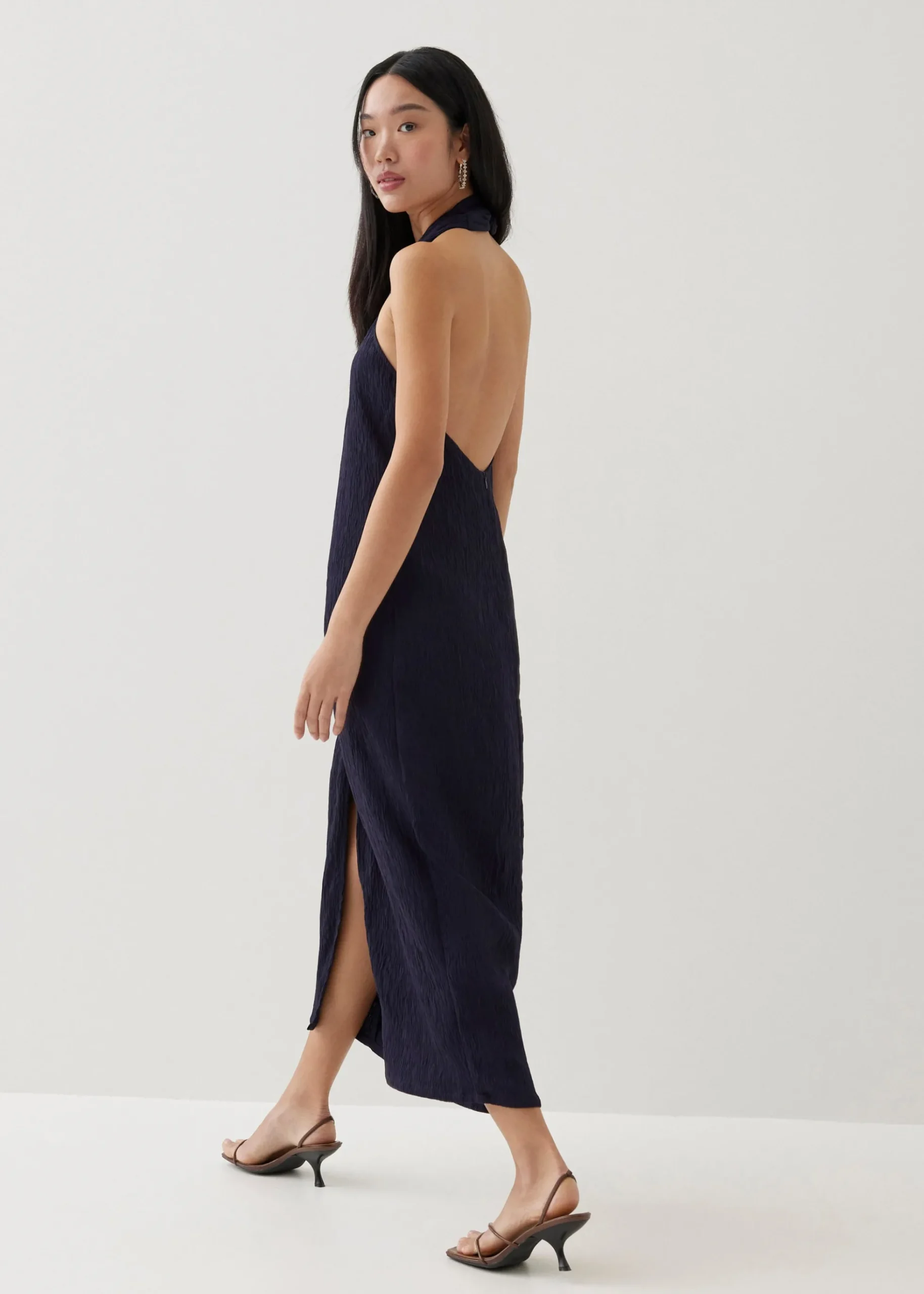 Morgann Column Wrap Maxi Dress
