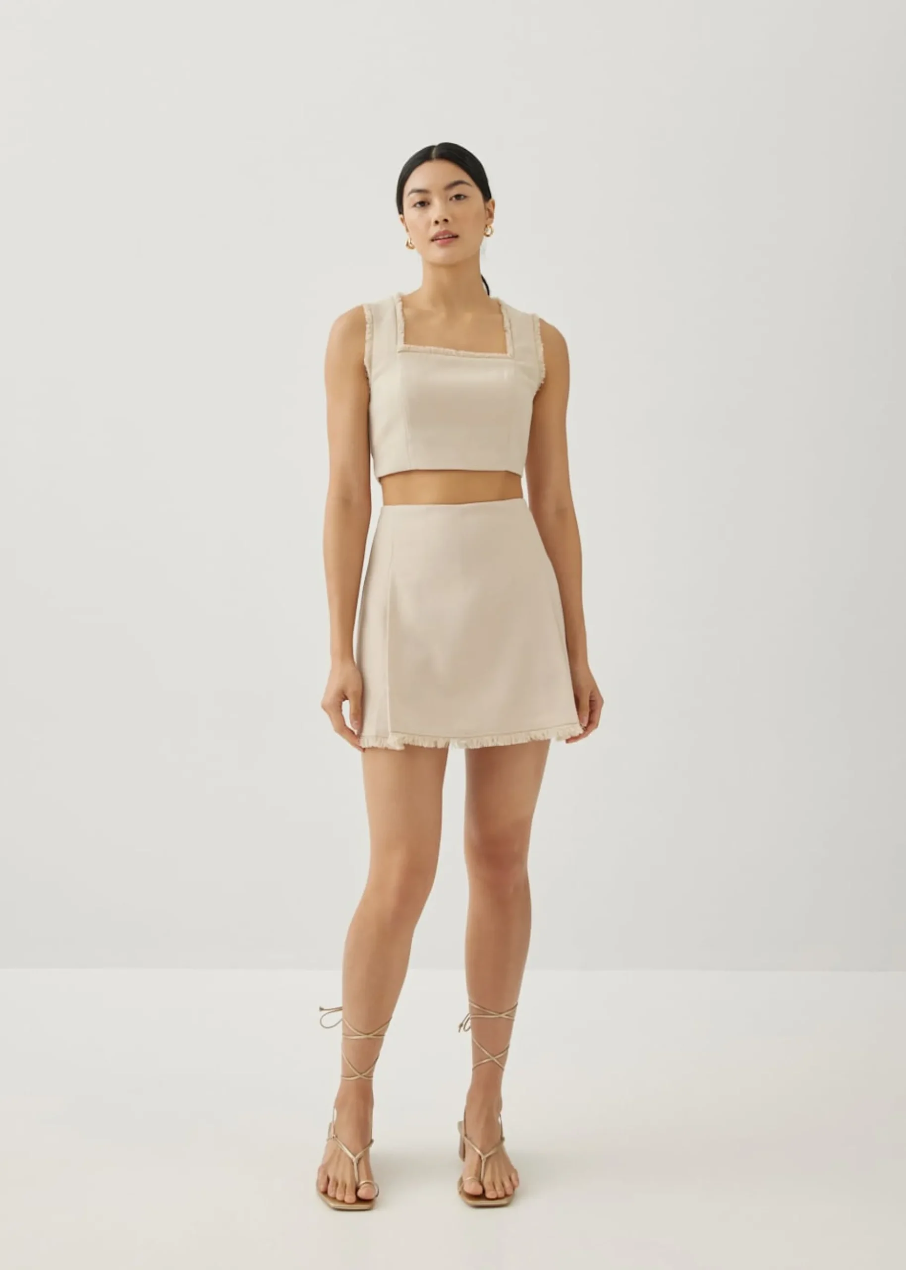 Moritz Fray Square Neck Top