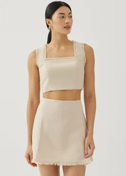 Moritz Fray Square Neck Top