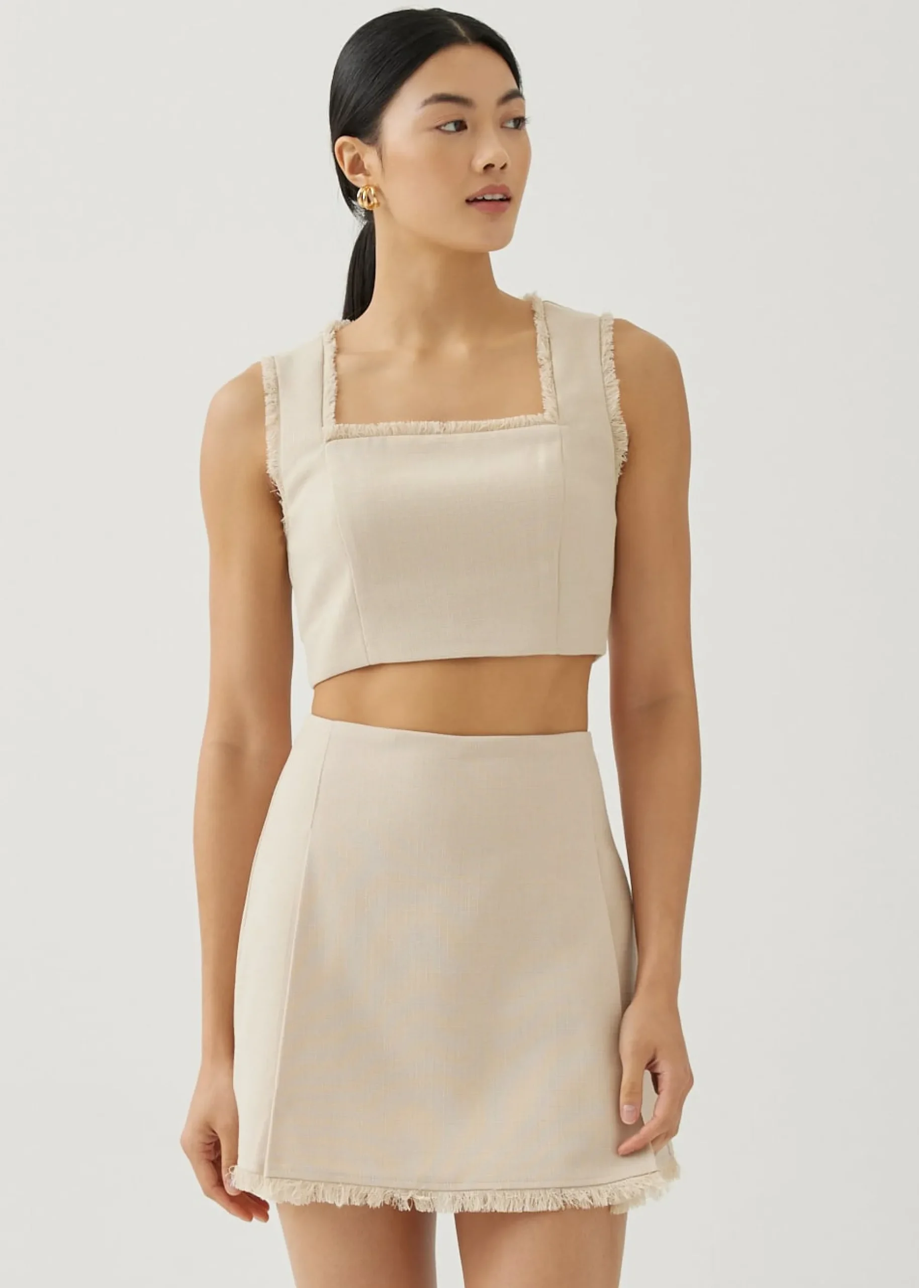 Moritz Fray Square Neck Top