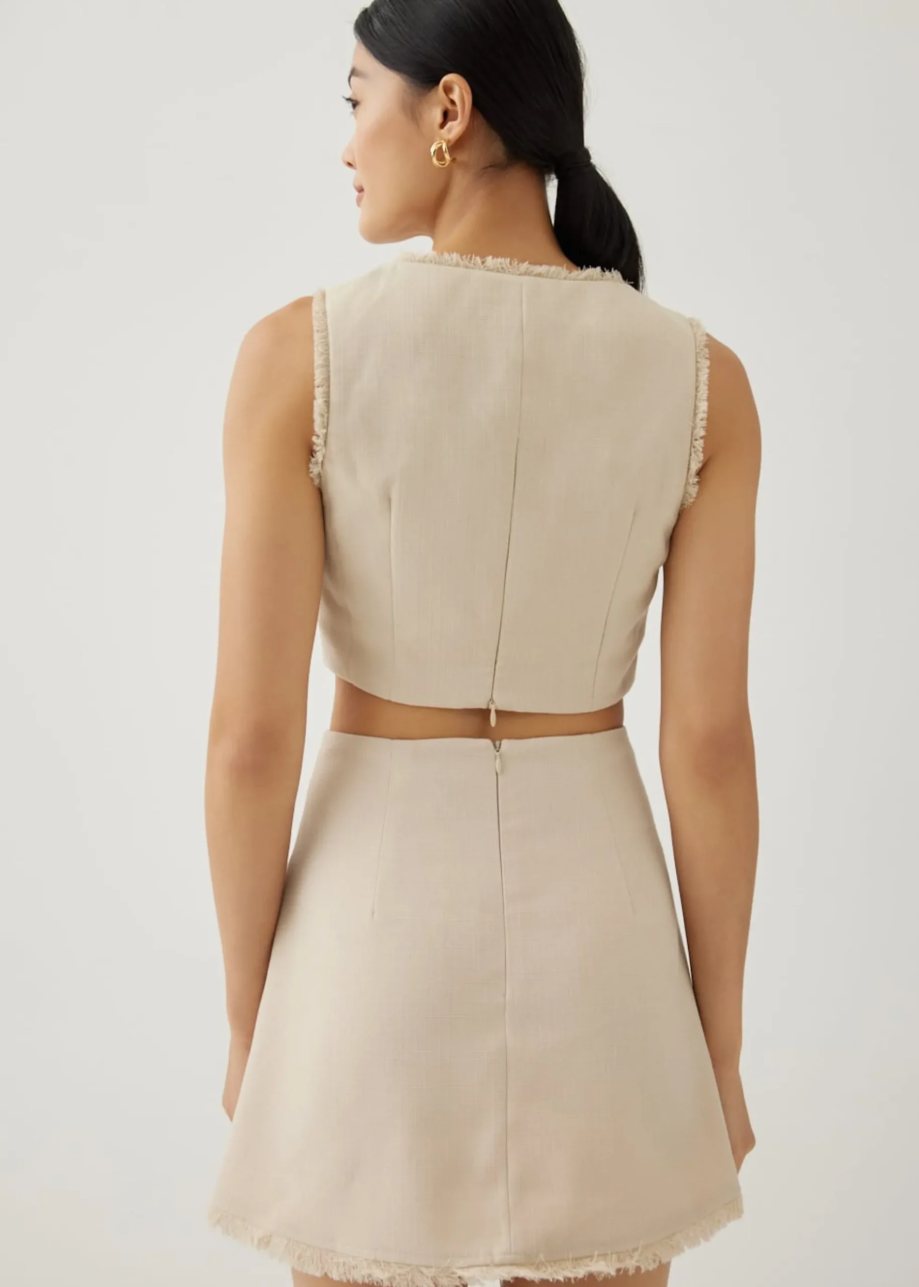 Moritz Fray Square Neck Top