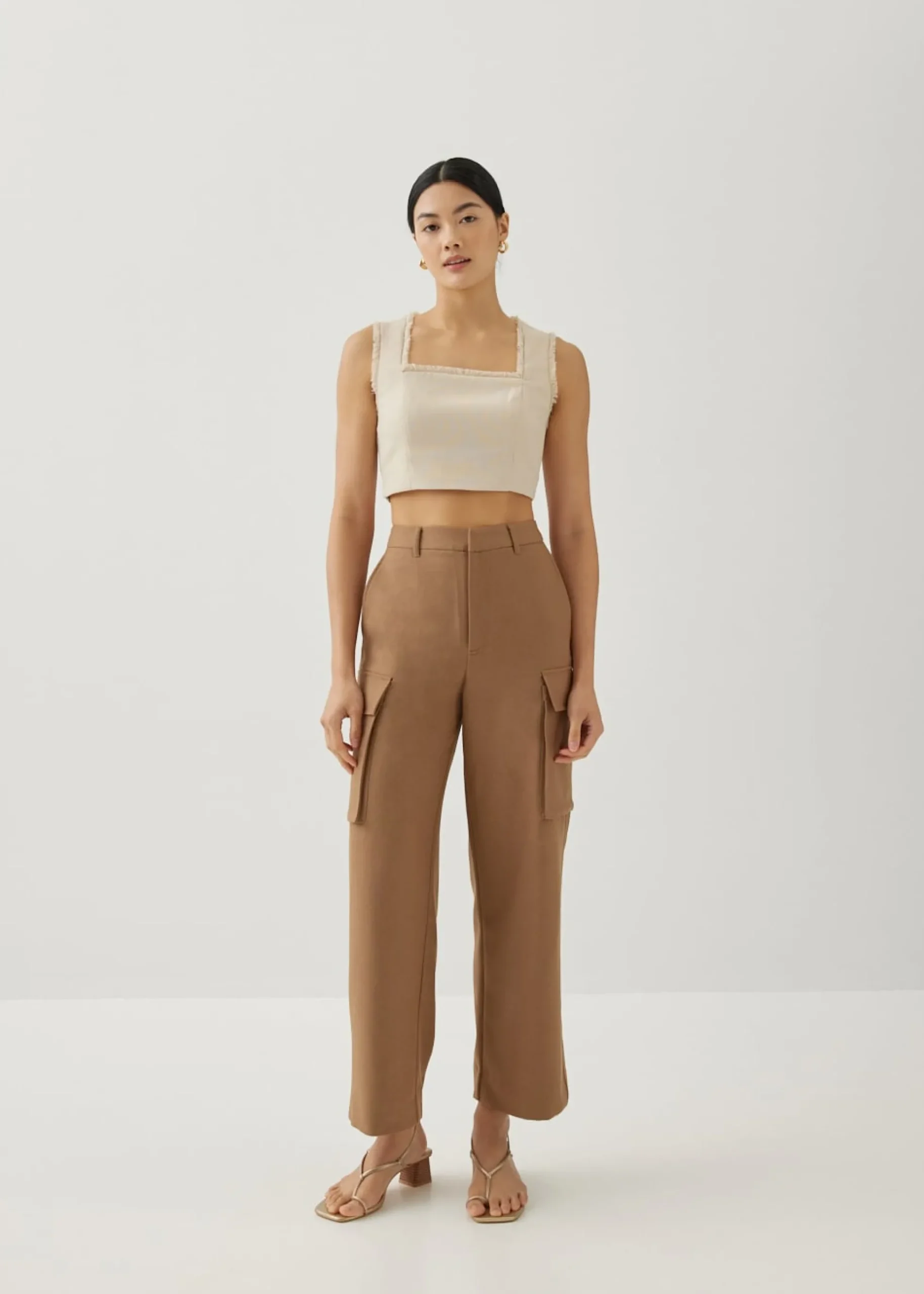 Moritz Fray Square Neck Top