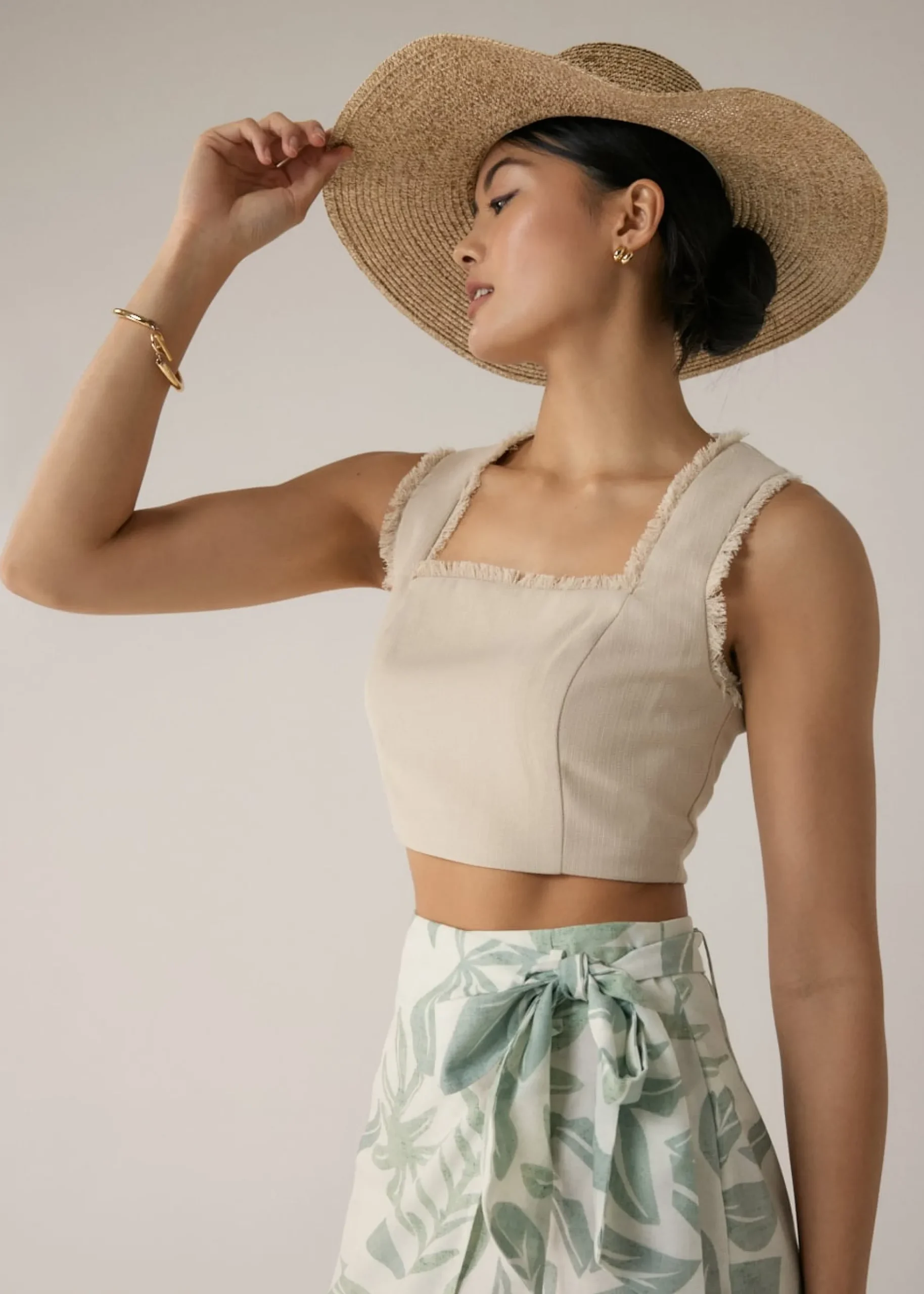 Moritz Fray Square Neck Top