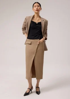 Multi-way Ponte Off-Shoulder Fitted Top