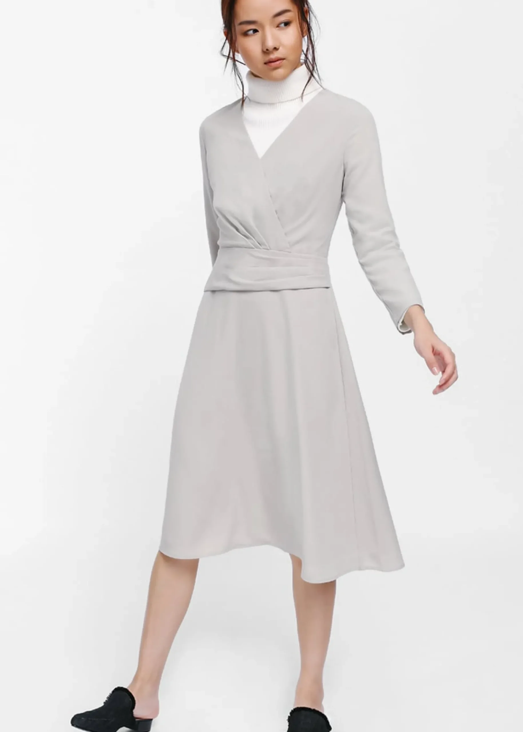 Nadega Ruched Waist Midi Dress