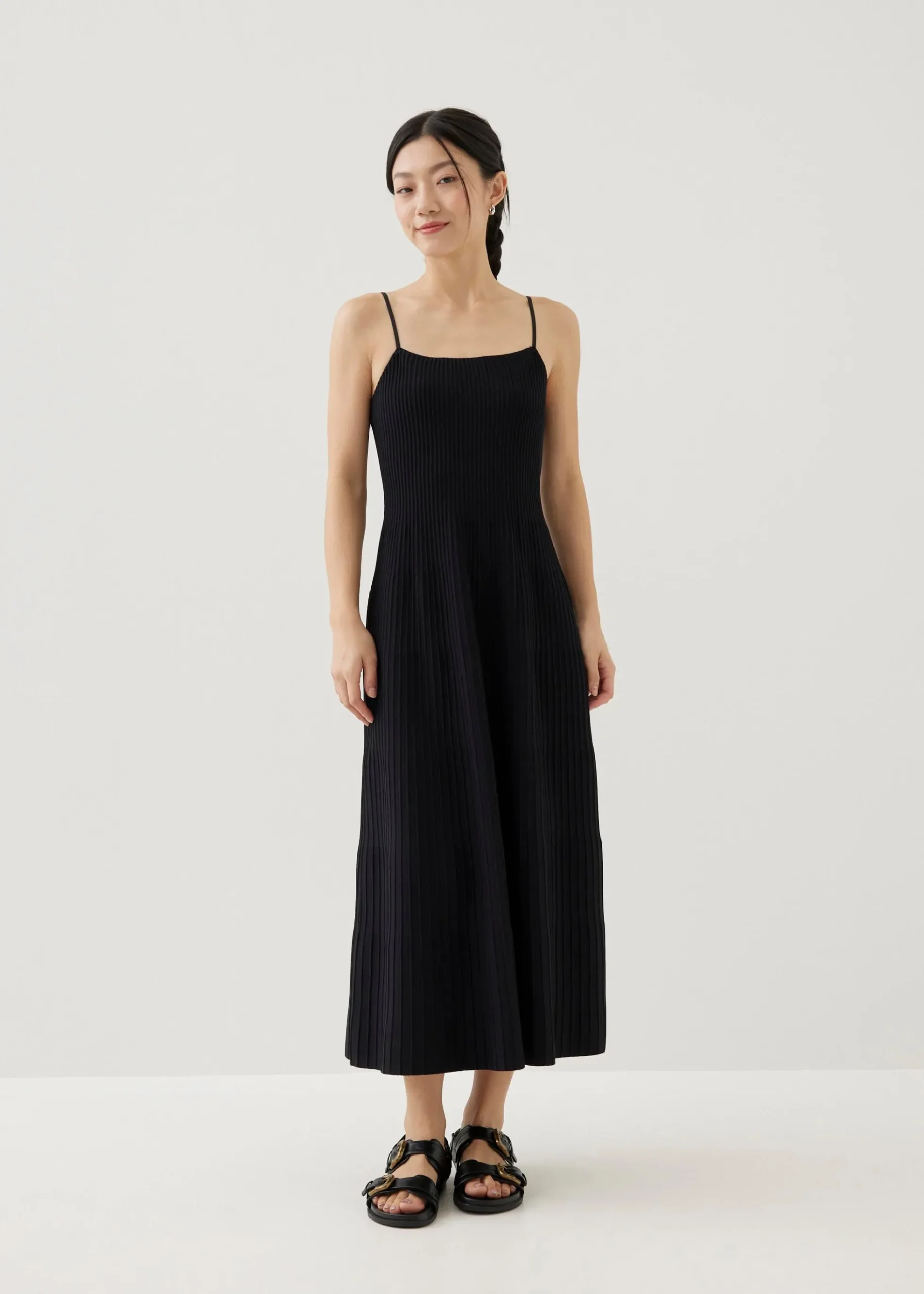 Nalia Fit & Flare Midaxi Dress