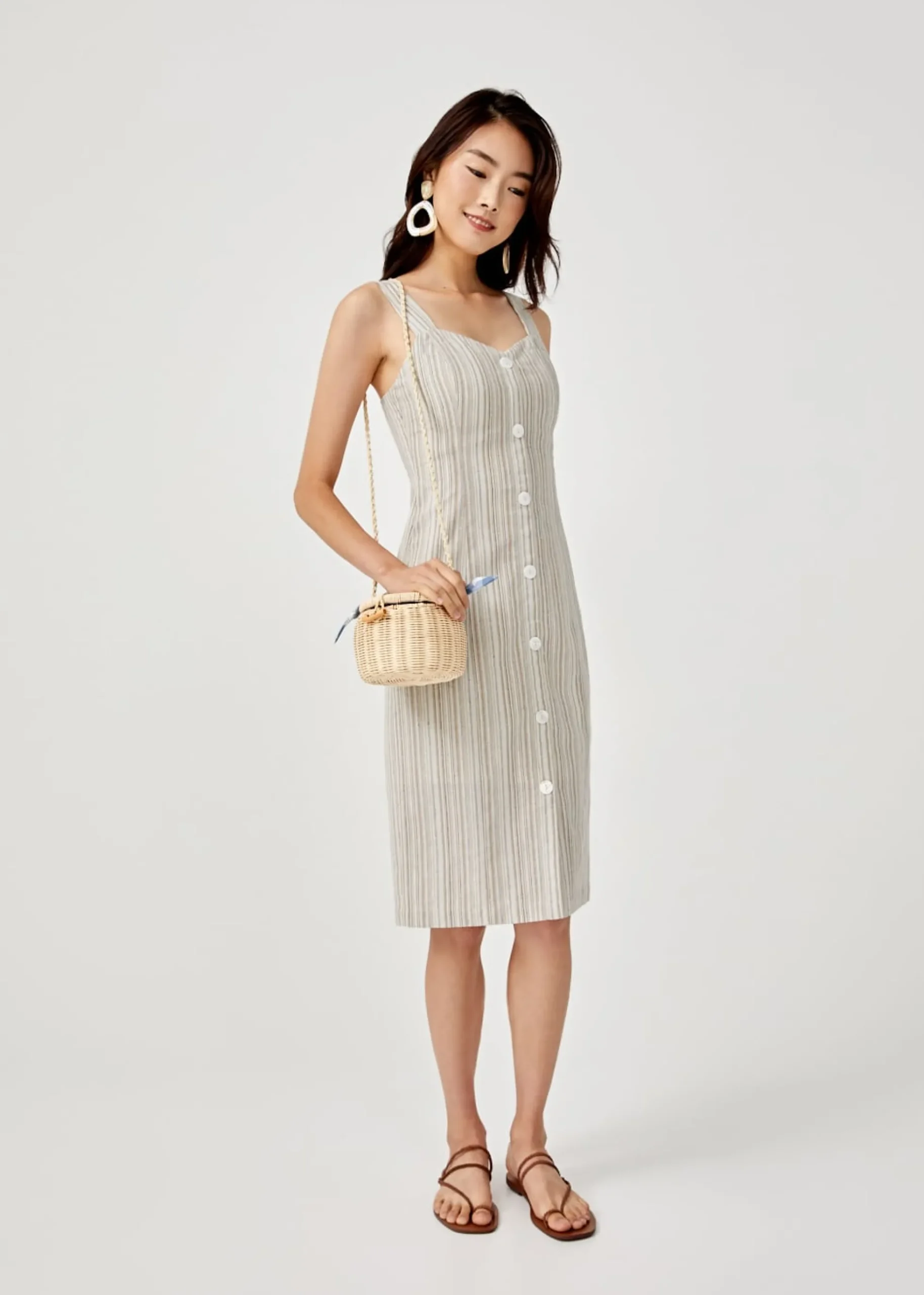 Narelle Sweetheart Button Down Dress
