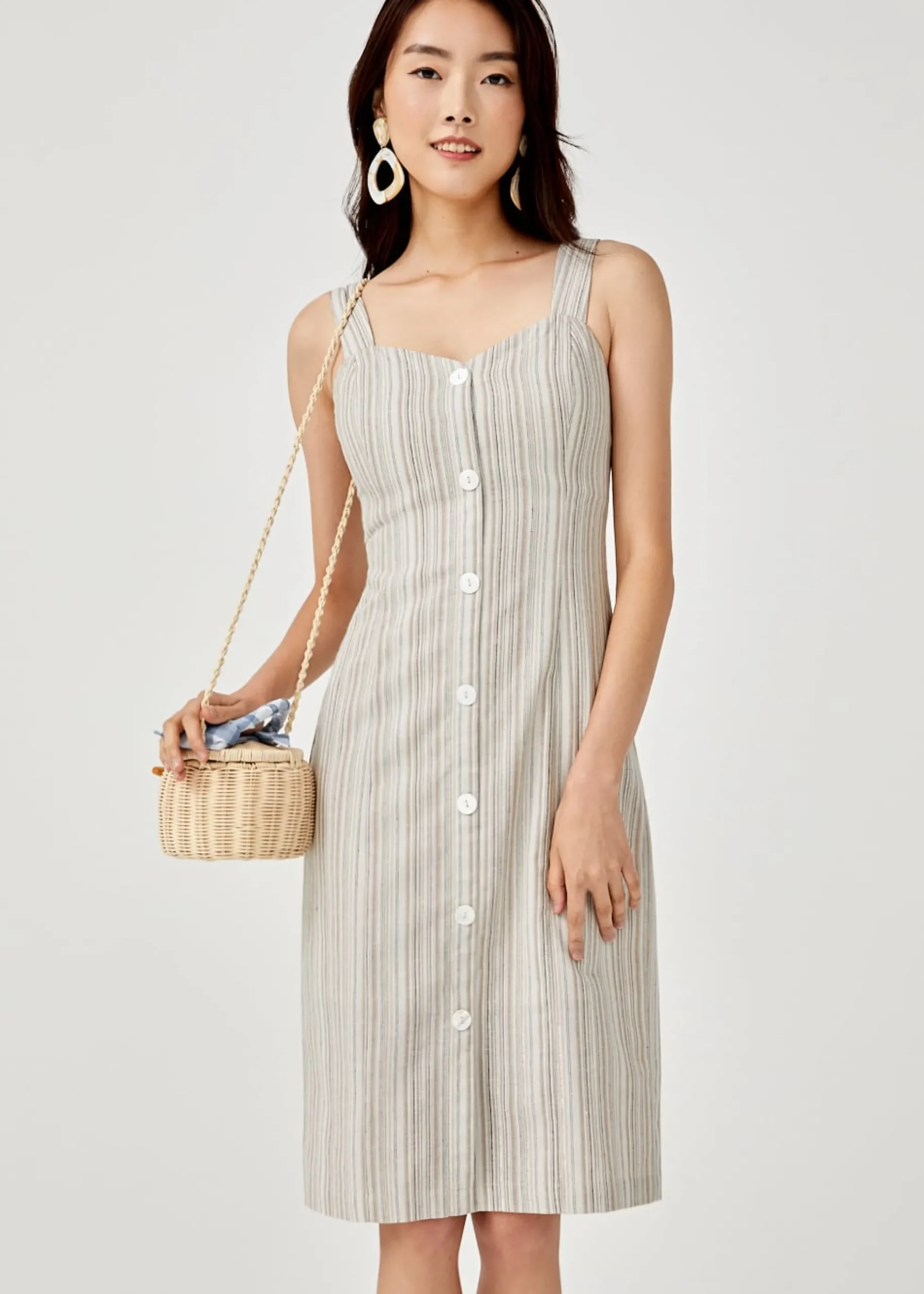 Narelle Sweetheart Button Down Dress