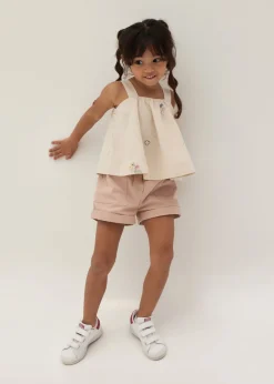 Nellie Embroidered Swing Camisole in Humble Abode
