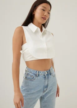 Nelsa Collared Cropped Shirt