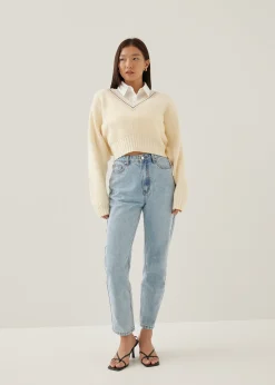 Nelsa Collared Cropped Shirt