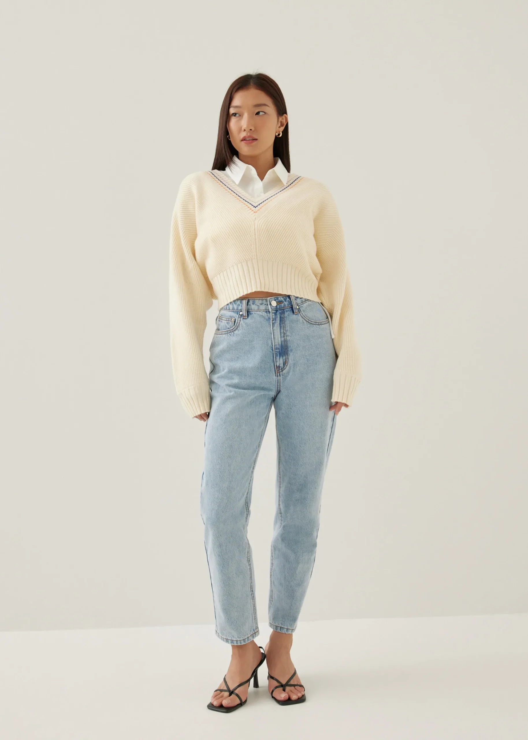 Nelsa Collared Cropped Shirt