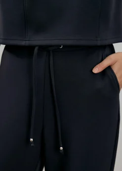 Neoprene High Waist Peg Leg Pants