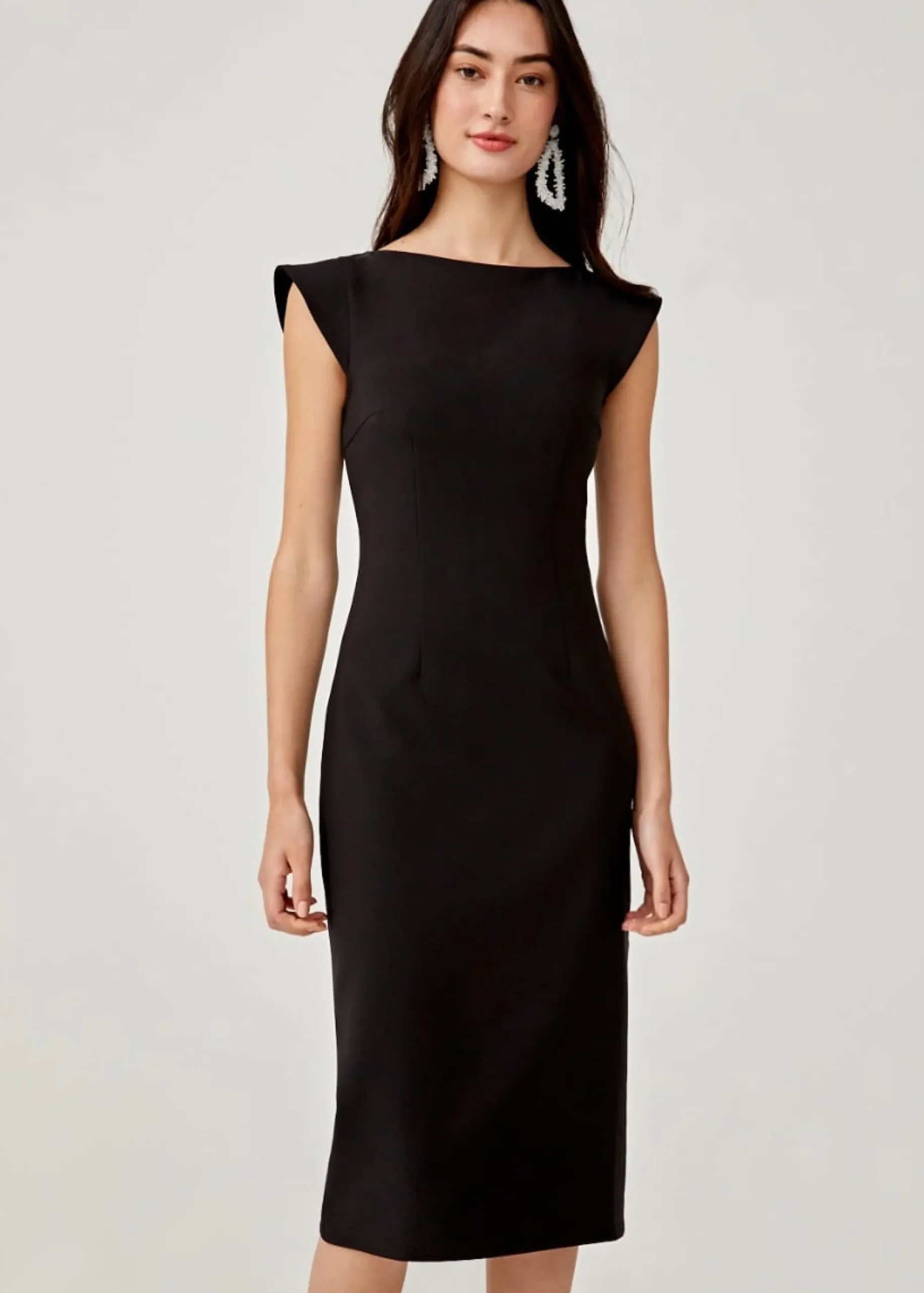 Niobe Lace Back Midi Dress