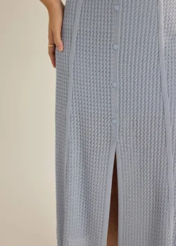 Nisa Waffle Knit A-Line Skirt