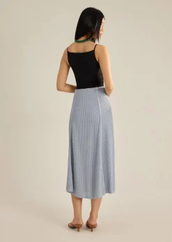 Nisa Waffle Knit A-Line Skirt