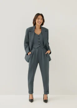 Nixe Tailored Button Down Vest