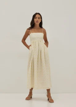Noelle Broderie Babydoll Dress