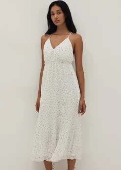 Noemi Padded Polka Dot Dress