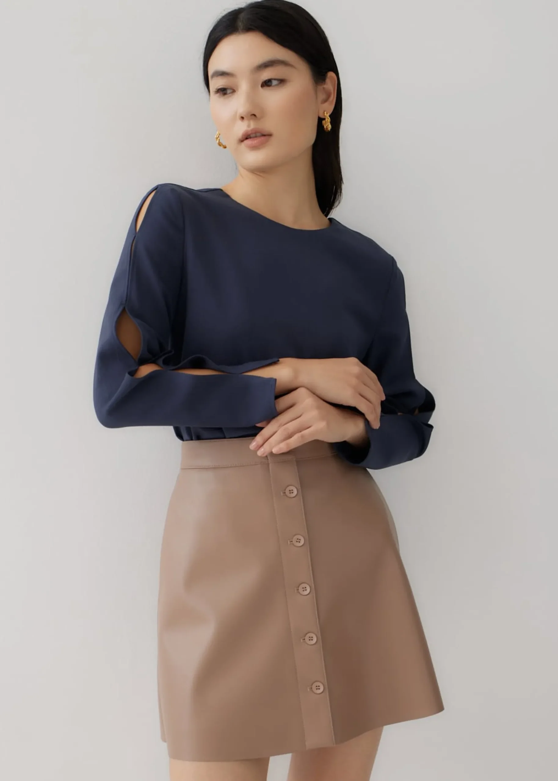 Nolana Round Neck Blouse