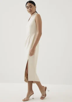 Nonna High Neck Column Maxi Dress