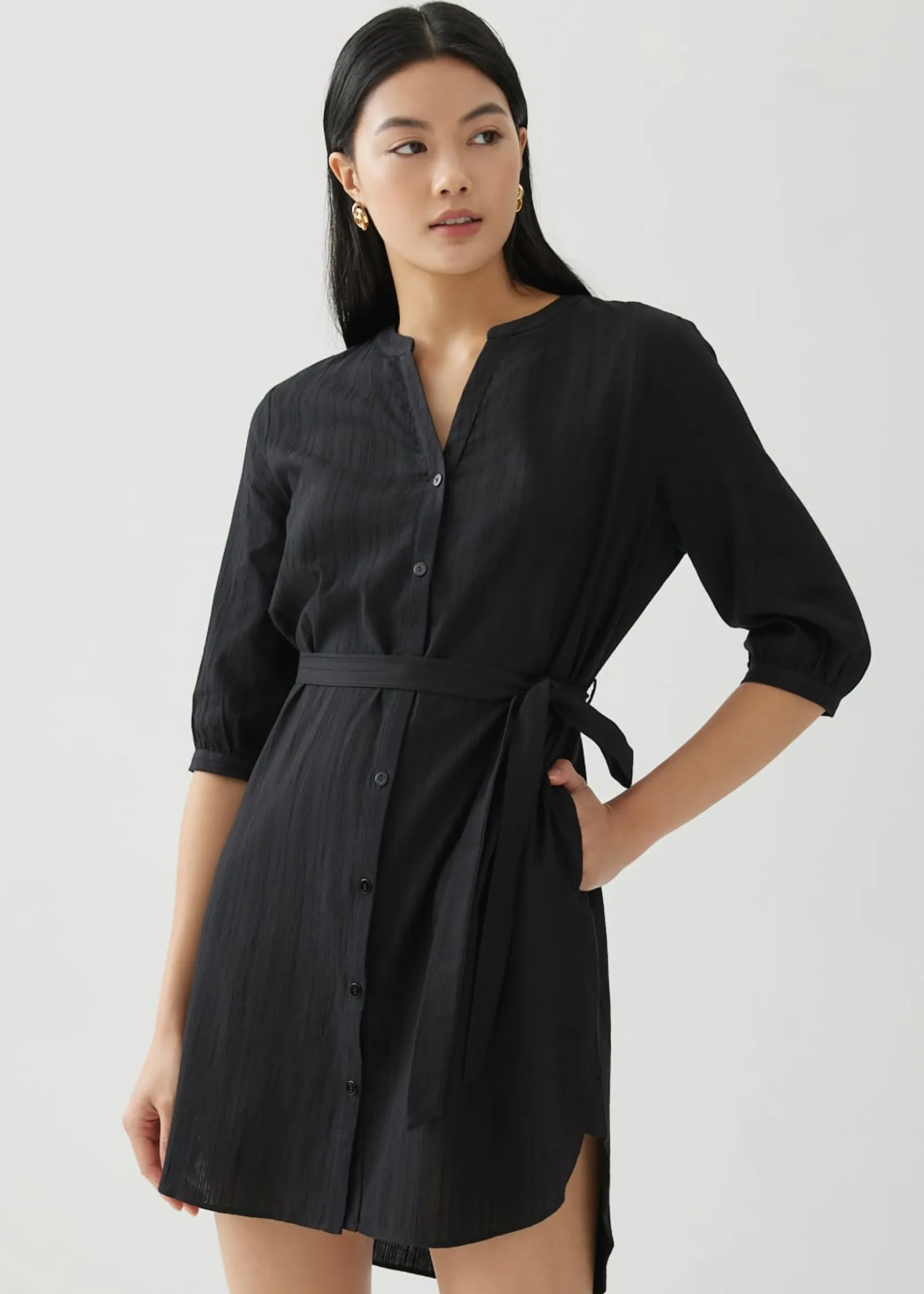 Noreen Cotton High Low Hem Dress