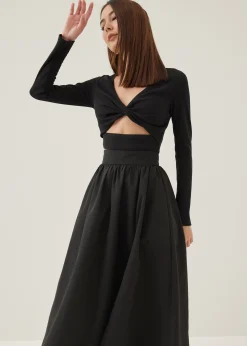 Oaklee Padded Reversible Jersey Crop Top
