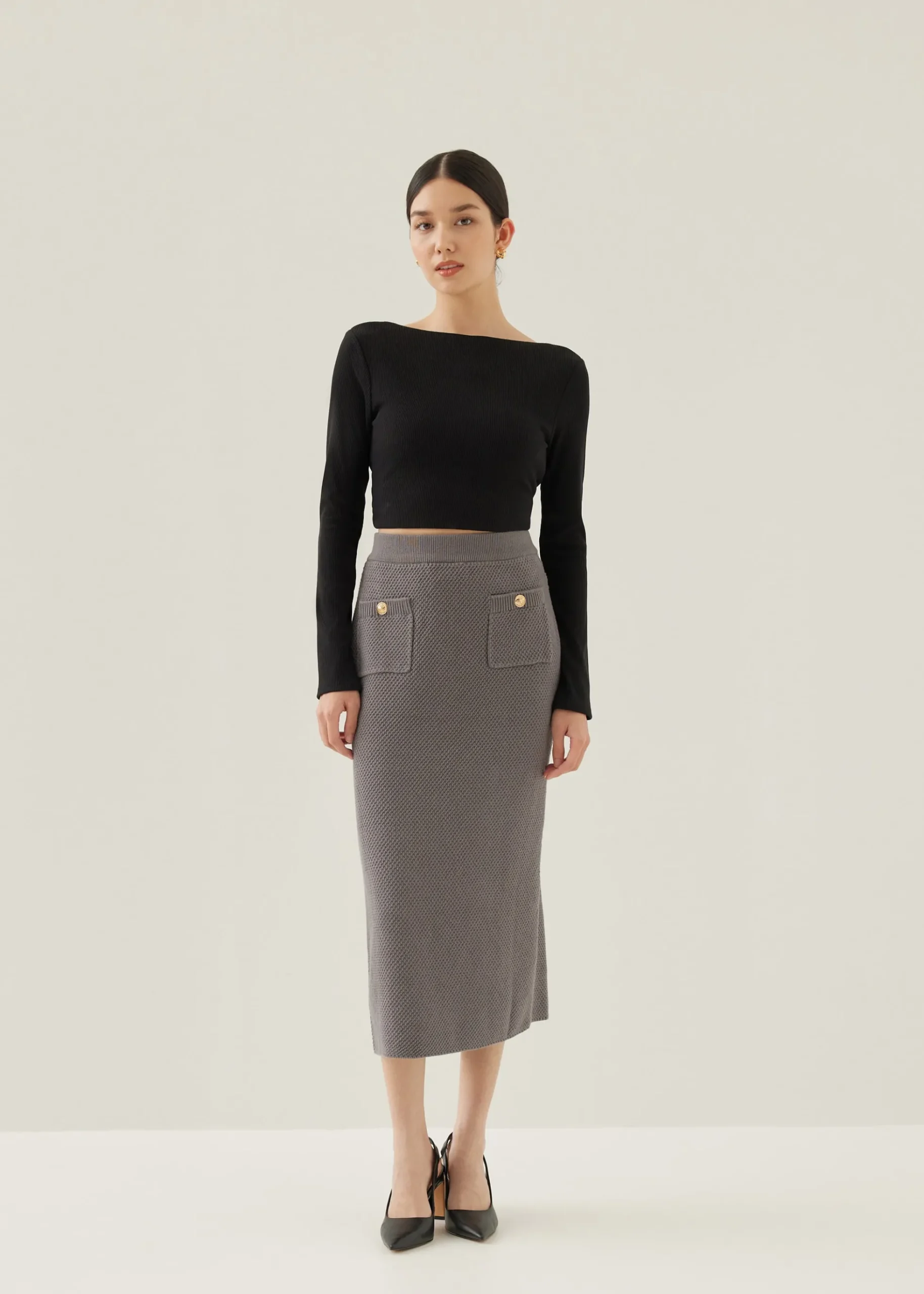 Oaklee Padded Reversible Jersey Crop Top