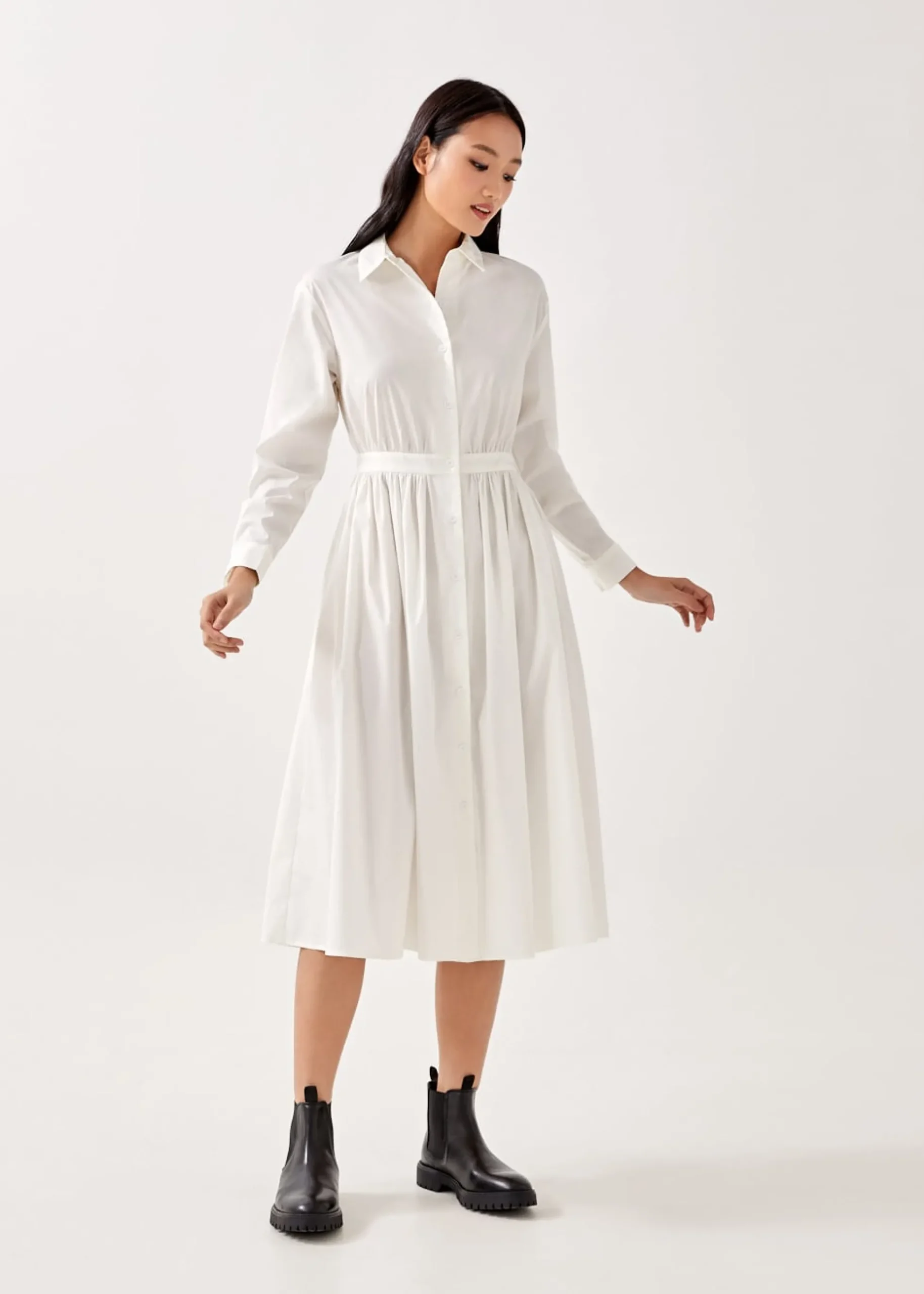 Odele Button Down Shirt Dress