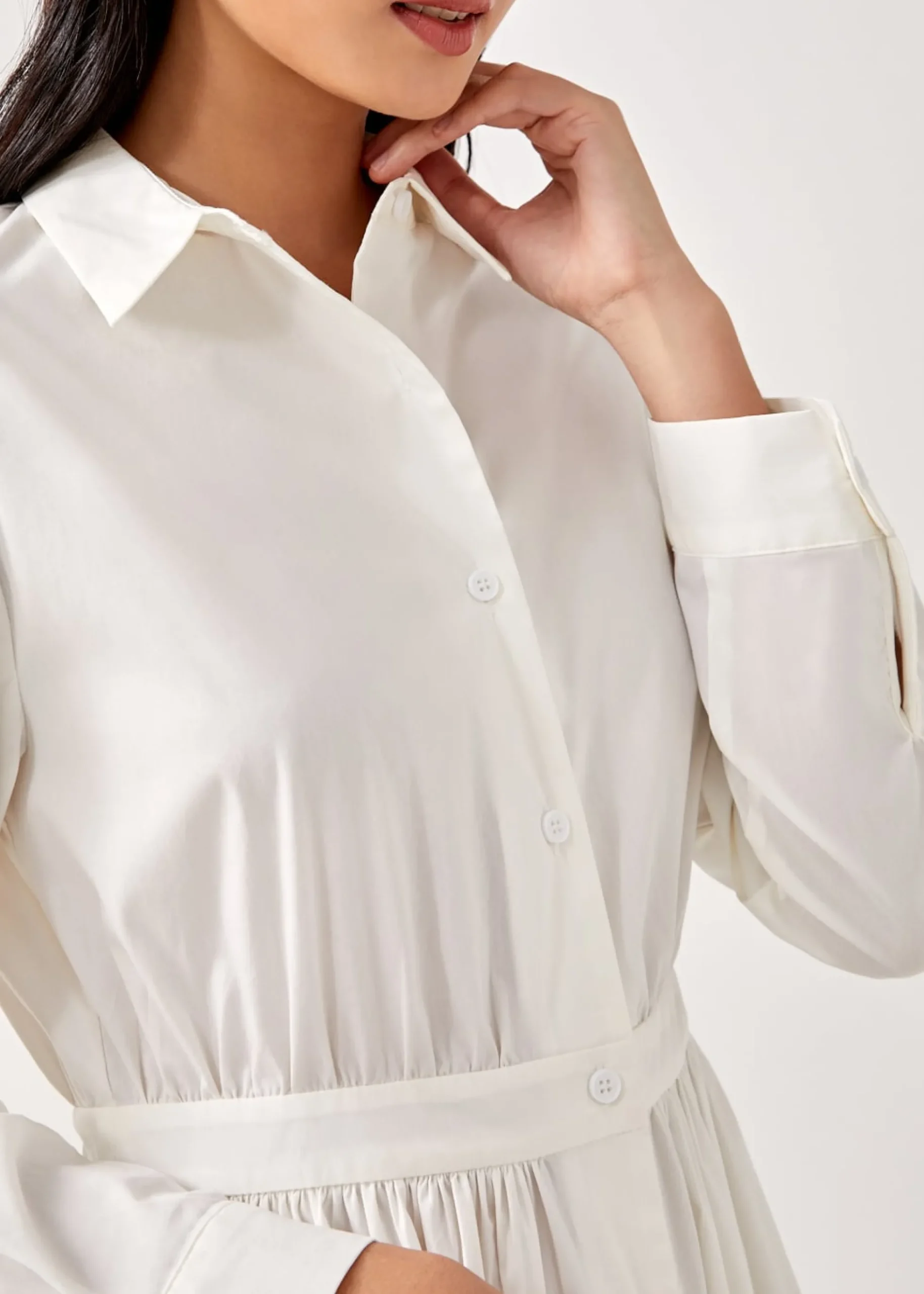Odele Button Down Shirt Dress