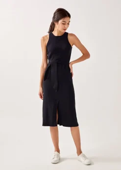 Olym Ribbed Knit Midi Dress