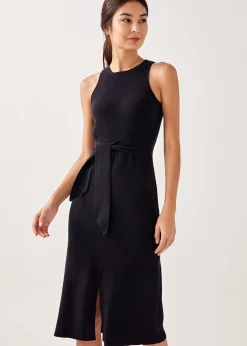 Olym Ribbed Knit Midi Dress