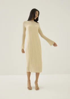 Omie Knit Column Midi Dress