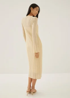 Omie Knit Column Midi Dress