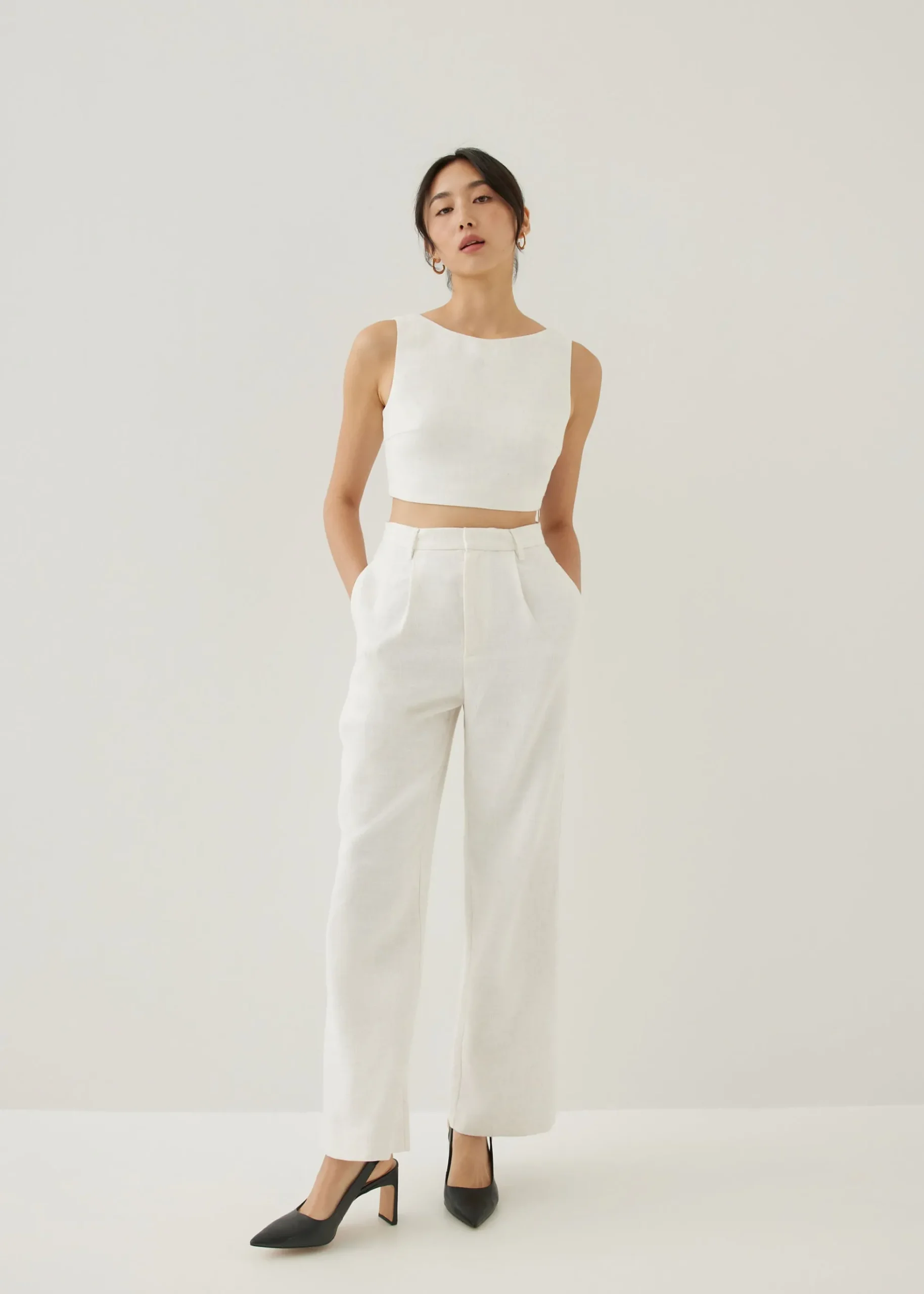 Ora Boat Neck Crop Top