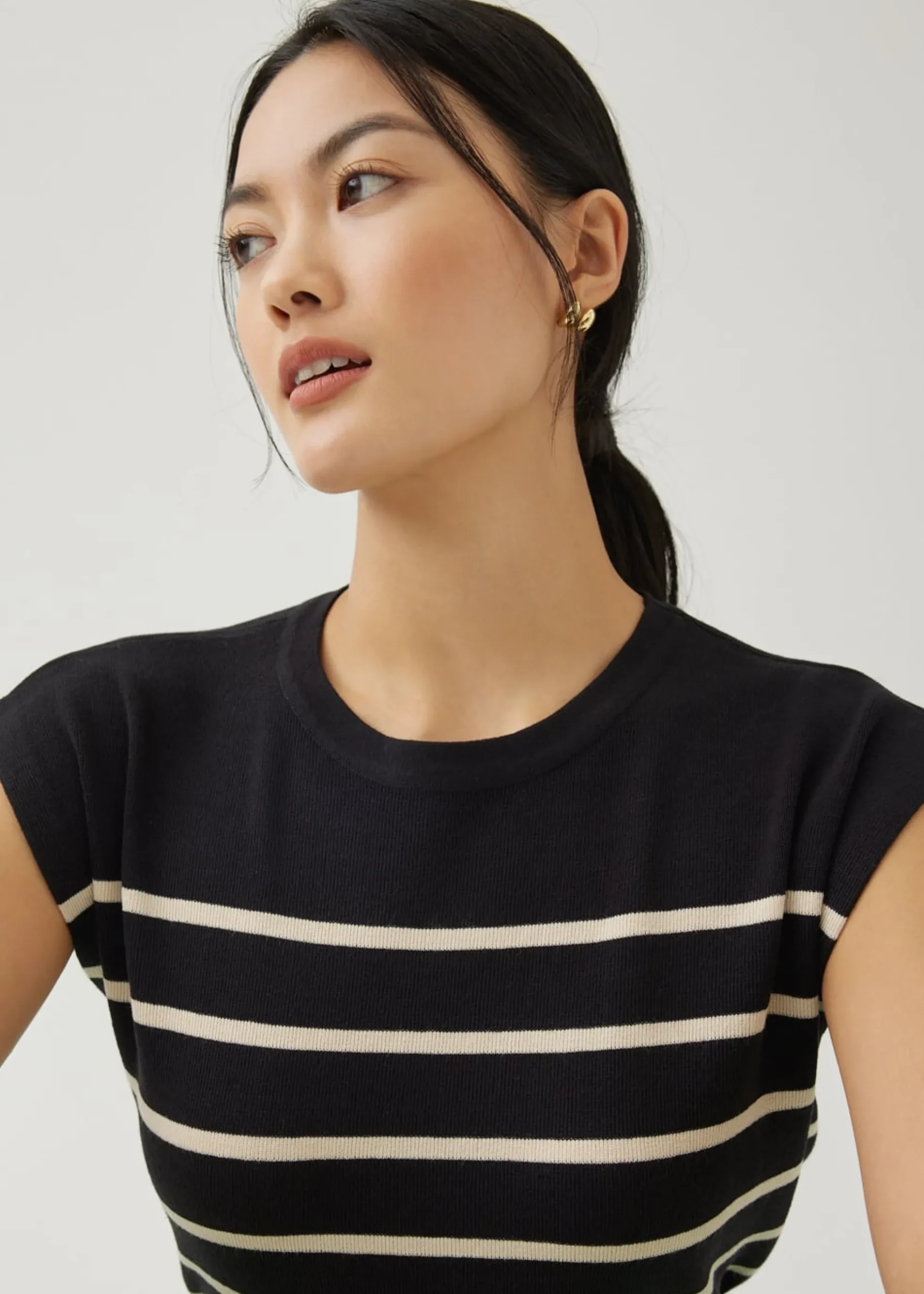 Orenda Striped Knit Top