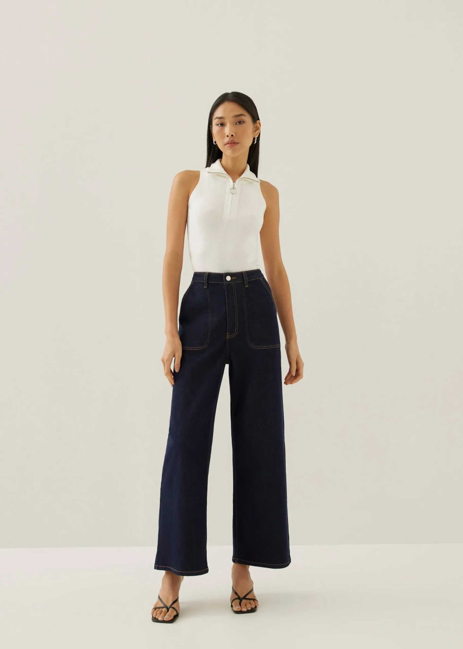 Orlene Collared Knit Tank Top