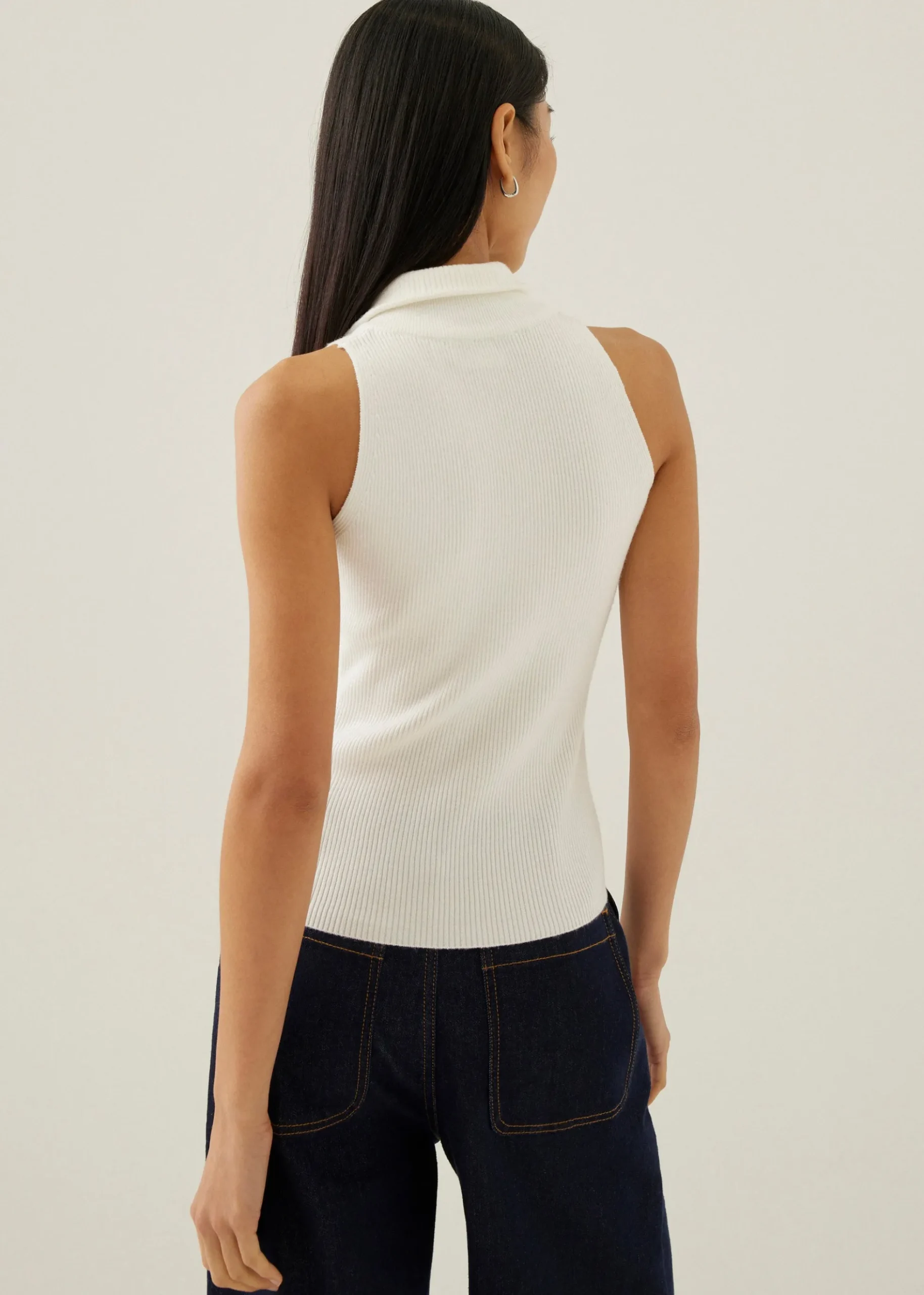 Orlene Collared Knit Tank Top