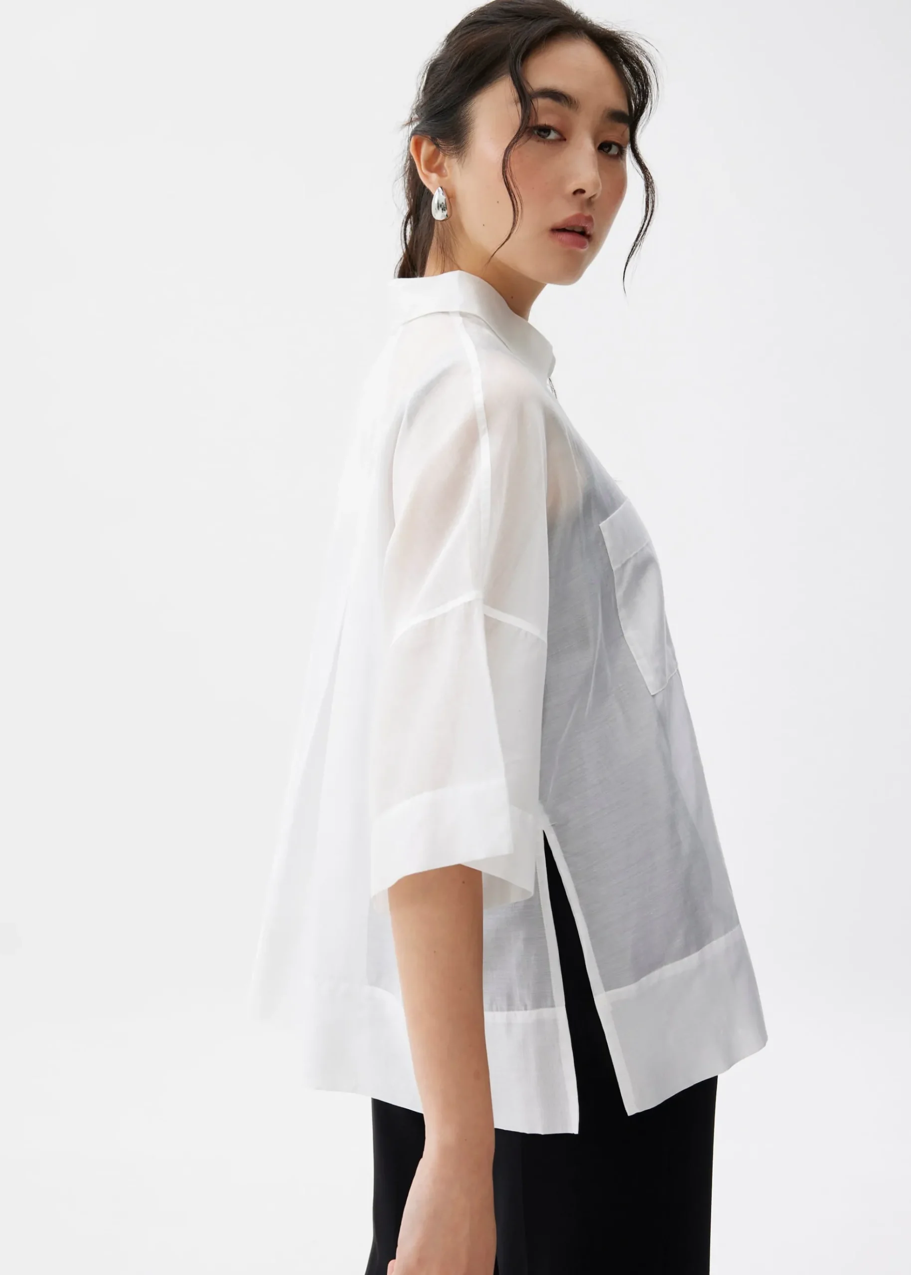 Oversized Boxy Button Down Shirt