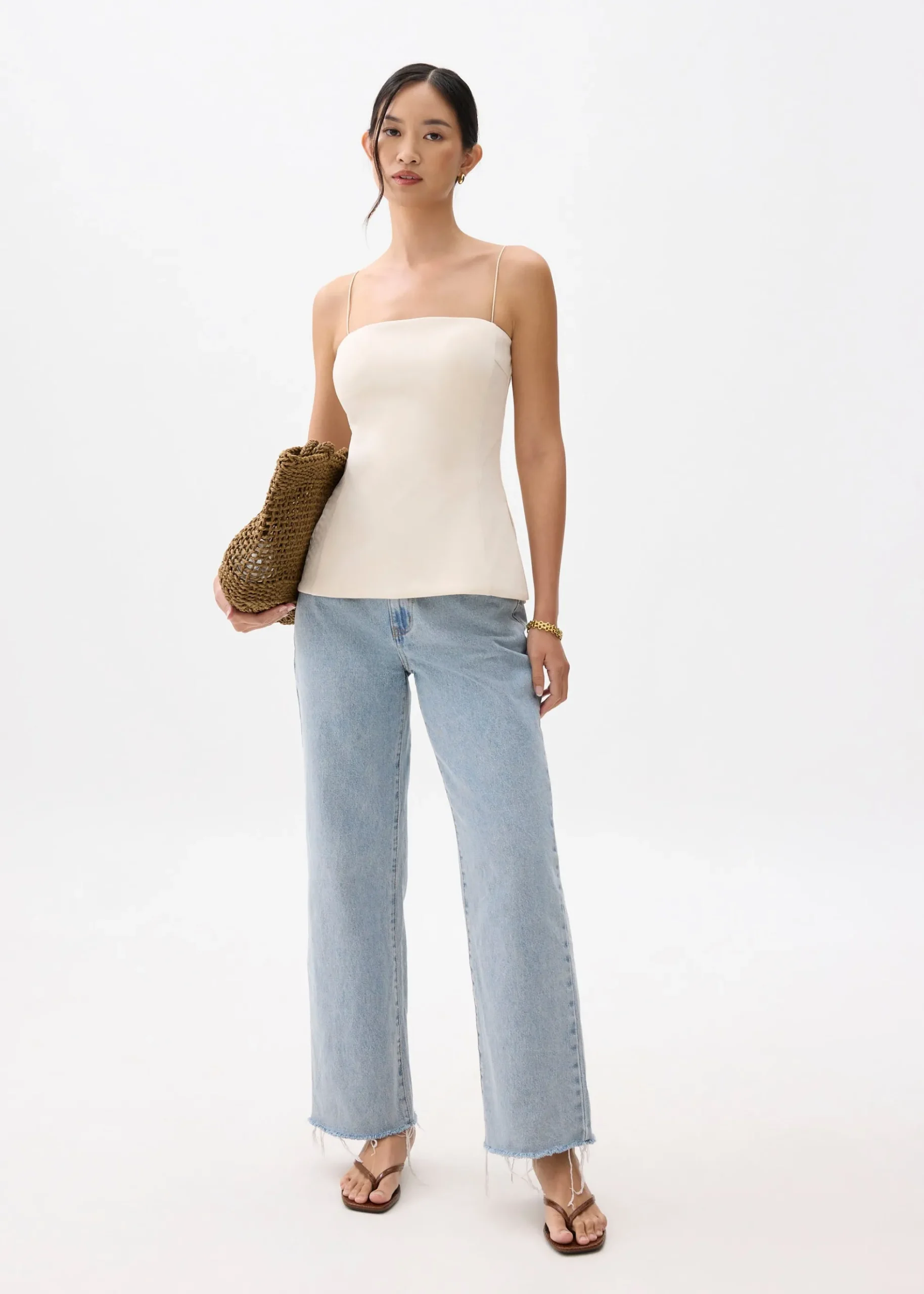 Padded Straight Neck Tube Top