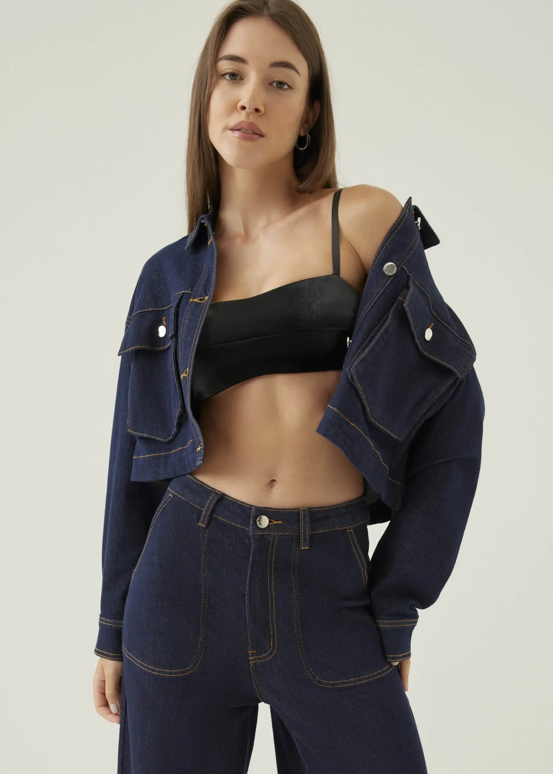Padded Vegan Leather Bralette
